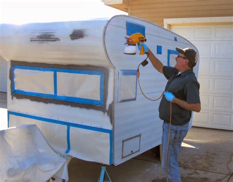 painting metal trailers exterior